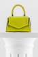 Geanta dama din piele ecologica verde lime cu maner scurt din perle 1 - StarShinerS.ro