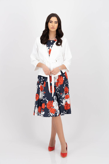 Online Dresses, Dress cloche midi georgette with floral print - StarShinerS.com
