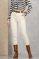 Blugi lungi bej skinny cu talie inalta si accesoriu tip curea 1 - StarShinerS.ro