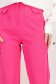 Pantaloni lungi din bumbac roz cu un croi drept si buzunare frontale false 5 - StarShinerS.ro