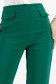 Pantaloni lungi din bumbac verde-inchis cu un croi drept si buzunare frontale false 3 - StarShinerS.ro
