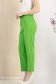 Pantaloni lungi din stofa elastica verzi cu un croi drept si accesorii tip curea 3 - StarShinerS.ro