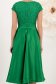 Rochie din tafta elastica si dantela verde midi in clos accesorizata cu brosa cu pene - StarShinerS 5 - StarShinerS.ro