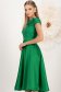 Rochie din tafta elastica si dantela verde midi in clos accesorizata cu brosa cu pene - StarShinerS 2 - StarShinerS.ro