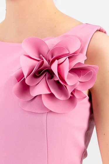 Accesorii damă, Brosa florala maxi din stofa elastica roz-deschis - StarShinerS - StarShinerS.ro