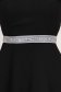 Cordon decorativ din satin elastic argintiu cu pietre strass - StarShinerS 2 - StarShinerS.ro