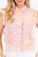 Bluza dama din bumbac brodat roz-deschis cu croi larg 4 - StarShinerS.ro