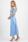 Rochie din satin albastru-deschis in clos 4 - StarShinerS.ro