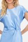 Rochie din satin albastru-deschis in clos 5 - StarShinerS.ro