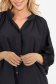 Camasa dama din georgette neagra cu croi larg si detalii brodate 4 - StarShinerS.ro