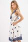 Rochie din viscoza bleumarin in clos cu elastic in talie si buzunare laterale 2 - StarShinerS.ro