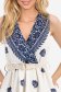 Rochie din viscoza bleumarin in clos cu elastic in talie si buzunare laterale 5 - StarShinerS.ro