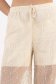 Pantaloni de plaja bej cu elastic in talie si franjuri 5 - StarShinerS.ro