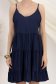 Rochie din viscoza bleumarin scurta in clos cu spatele gol 4 - StarShinerS.ro