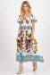 Rochie din material subtire in clos cu elastic in partea superioara si maneci bufante 1 - StarShinerS.ro