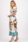 Rochie din material subtire in clos cu elastic in partea superioara si maneci bufante 2 - StarShinerS.ro