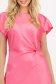 Rochie din satin roz in clos 4 - StarShinerS.ro