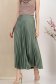 Fusta mint plisata din lycra midi in clos cu elastic in talie 1 - StarShinerS.ro