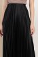 Fusta neagra plisata din lycra midi in clos cu elastic in talie 5 - StarShinerS.ro