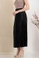 Fusta neagra plisata din lycra midi in clos cu elastic in talie 3 - StarShinerS.ro