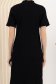 Rochie din tricot fin neagra scurta tip creion cu perluta la maneci 5 - StarShinerS.ro