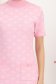 Rochie din tricot texturat roz-deschis scurta tip creion cu buzunare frontale 6 - StarShinerS.ro