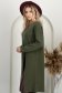 Khaki damski džemperi pletenje širok dug 2 - StarShinerS.hr