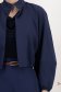 Jacheta tip bomber scurt din stofa elastica bleumarin cu maneci bufante - StarShinerS 5 - StarShinerS.ro