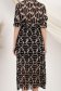 Rochie plisata din voal neagra midi in clos cu elastic in talie si accesoriu tip curea 5 - StarShinerS.ro