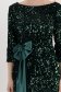 Rochie din catifea cu paiete verde-inchis scurta tip creion cu funda maxi - StarShinerS 6 - StarShinerS.ro