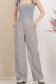 Pantaloni din georgette gri lungi evazati cu buzunare laterale 1 - StarShinerS.ro