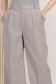 Pantaloni din georgette gri lungi evazati cu buzunare laterale 5 - StarShinerS.ro
