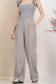 Pantaloni din georgette gri lungi evazati cu buzunare laterale 6 - StarShinerS.ro
