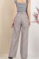 Pantaloni din georgette gri lungi evazati cu buzunare laterale 4 - StarShinerS.ro