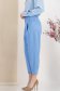 Pantaloni din bumbac albastru-deschis cu buzunare frontale si accesoriu tip curea 3 - StarShinerS.ro