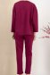 Trening din bumbac elastic zmeura cu elastic in talie si aplicatii florale frontale 5 - StarShinerS.ro