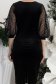 Rochie din catifea neagra tip creion cu decolteu petrecut si maneci bufante - StarShinerS 4 - StarShinerS.ro