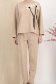 Trening din bumbac elastic crem cu elastic in talie si aplicatii florale frontale 4 - StarShinerS.ro