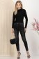 Blugi lungi negri skinny cu talie inalta 2 - StarShinerS.ro