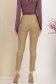 Pantaloni lungi din bumbac bej conici cu talie inalta 4 - StarShinerS.ro