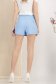 Fusta pantalon plisata din stofa elastica albastru-deschis 3 - StarShinerS.ro