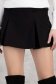 Fusta pantalon din stofa elastica neagra scurta cu talie joasa 4 - StarShinerS.ro