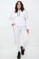 Trening din bumbac alb cu croi larg si elastic in talie 1 - StarShinerS.ro