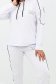 Trening din bumbac alb cu croi larg si elastic in talie 4 - StarShinerS.ro