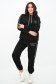 Trening din bumbac negru cu croi larg si elastic in talie 3 - StarShinerS.ro
