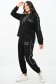 Trening din bumbac negru cu croi larg si elastic in talie 1 - StarShinerS.ro