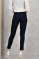 Pantaloni lungi din bumbac bleumarin conici cu talie inalta 4 - StarShinerS.ro