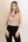 Top din lurex mocha mulat cu decolteu cazut - StarShinerS 3 - StarShinerS.ro