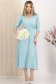 StarShinerS plava svijetla haljina midi cloche georgette 4 - StarShinerS.hr