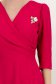 StarShinerS fuksija haljina midi cloche georgette 5 - StarShinerS.hr